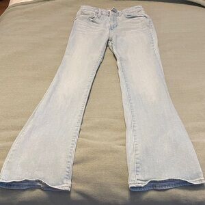 Levi's Women's Sky Blue Flare Jeans